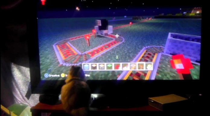 Gattino gioca a Minecraft