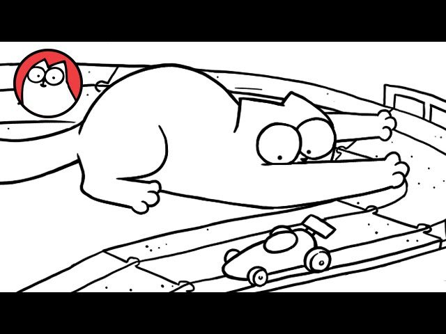 Simon’s cat e la pista di macchinine