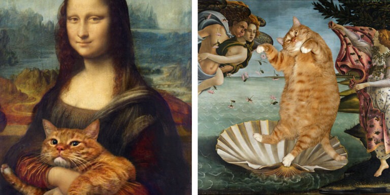 Il gatto rosso Zarathustra protagonista delle più belle opere d’arte