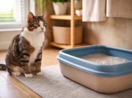 gatto fa pipì fuori dalla lettiera