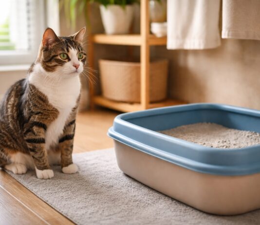 gatto fa pipì fuori dalla lettiera
