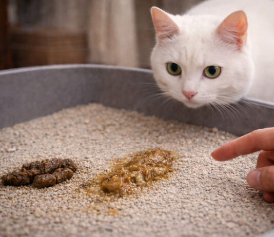 Cambiamenti nelle feci del gatto