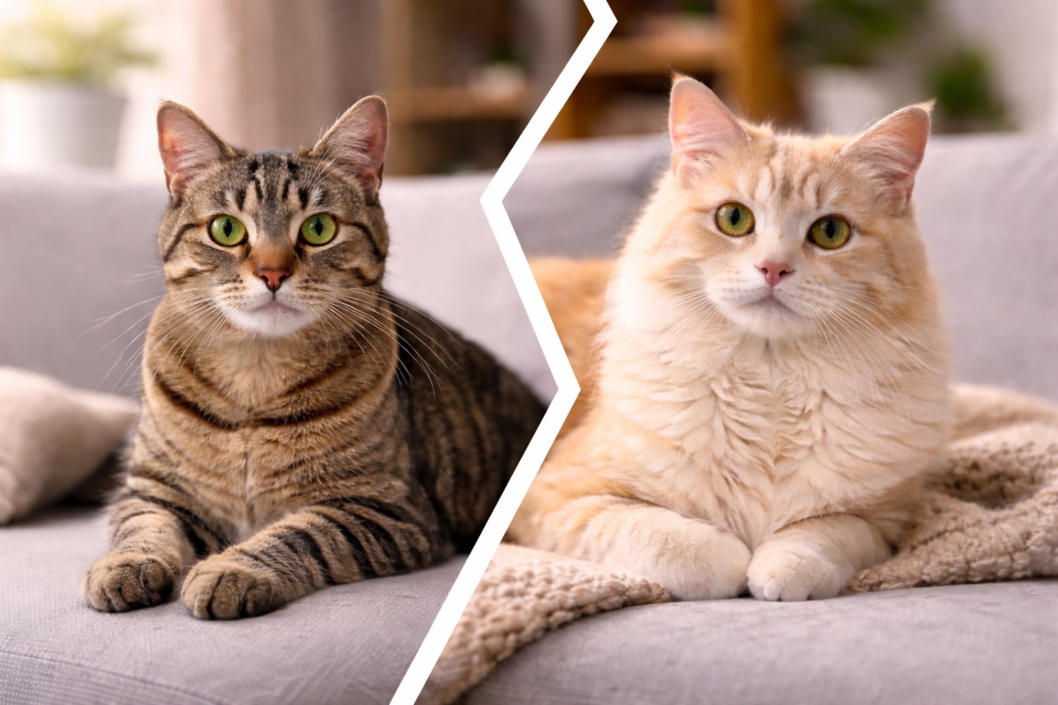 Gatto a pelo lungo o corto Gatto a pelo lungo o corto