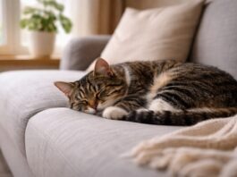 Gatto che dorme sempre