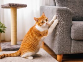 gatto che non usa il tiragraffi