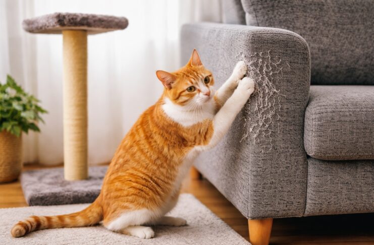 Gatto che non usa il tiragraffi: errori comuni gatto che non usa il tiragraffi