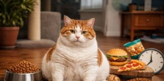 Gatto in sovrappeso: cause alimentari comuni Gatto in sovrappeso