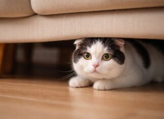 Il gatto si nasconde sempre: quando è paura e quando no Il gatto si nasconde sempre