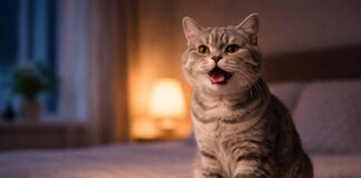 Miagolio notturno: perché il gatto ti sveglia Miagolio notturno