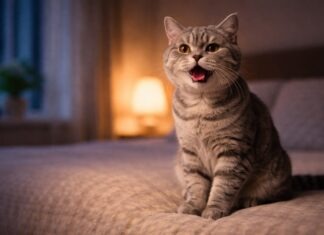 Miagolio notturno: perché il gatto ti sveglia Miagolio notturno