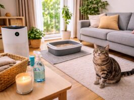 odori di gatto in casa