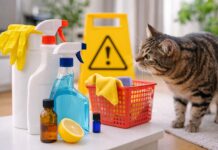 Prodotti per la pulizia: quali evitare se hai un gatto prodotti per la pulizia