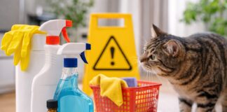 Prodotti per la pulizia: quali evitare se hai un gatto prodotti per la pulizia