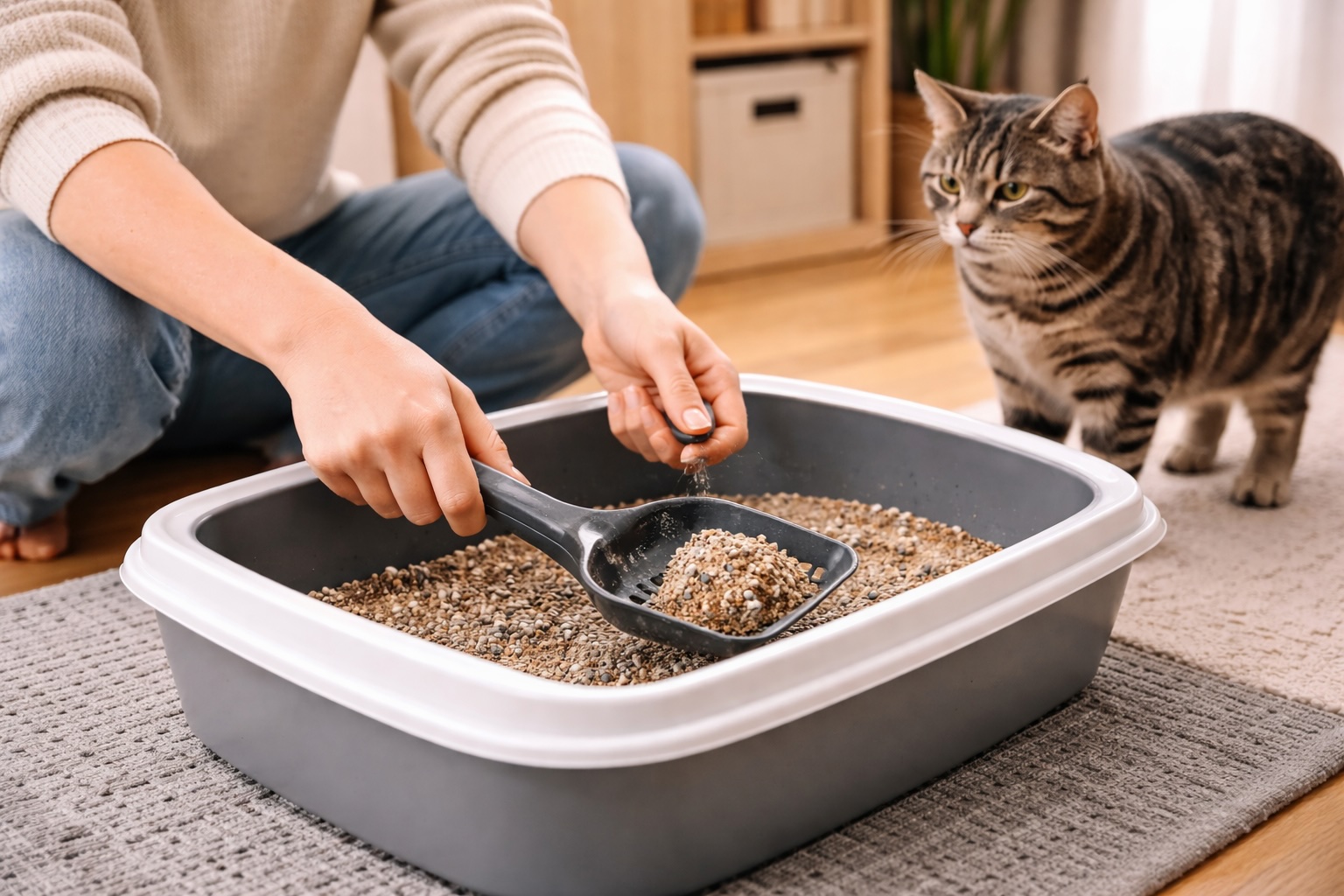 Pulire la lettiera pulire la lettiera