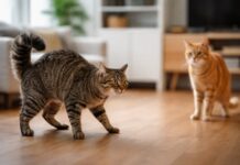 Aggressività reindirizzata nel gatto: cos’è e come riconoscerla Aggressività reindirizzata nel gatto