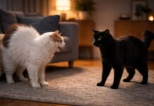 Gatti che litigano di notte: perché succede Gatti che litigano di notte