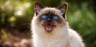 Gatto che “parla” continuamente