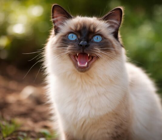 Gatto che “parla” continuamente