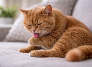 Gatto che si lecca in modo ossessivo: stress o altro? Gatto che si lecca in modo ossessivo