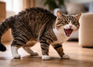 Gatto che soffia e attacca: paura o territorialità? Gatto che soffia e attacca