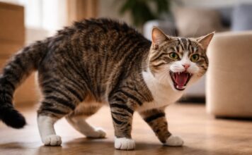 Gatto che soffia e attacca: paura o territorialità? Gatto che soffia e attacca