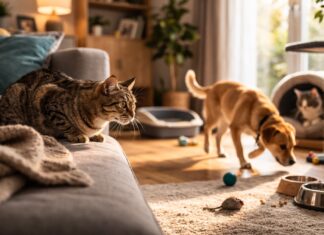 Gatto stressato dopo l’arrivo di un altro animale Gatto stressato dopo l’arrivo di un altro animale: segnali da riconoscere, cause e come aiutare il gatto ad adattarsi.