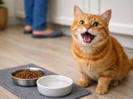 Miagolii insistenti prima dei pasti: fame o abitudine? Miagolii insistenti prima dei pasti