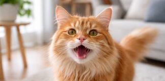 Miagolio del gatto cambiato