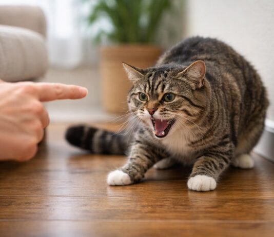 Punire un gatto aggressivo