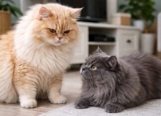 Un gatto domina l’altro: segnali di gerarchia sbilanciata Un gatto domina l’altro