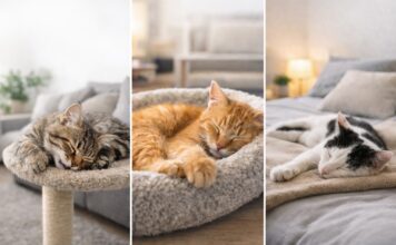 Zone di riposo ideali per il gatto: dove dorme meglio in casa Zone di riposo ideali per il gatto
