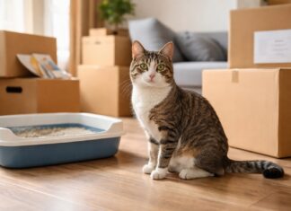 Il gatto fa pipì fuori casa dopo un trasloco: cosa sta comunicando gatto fa pipì fuori casa dopo un trasloco