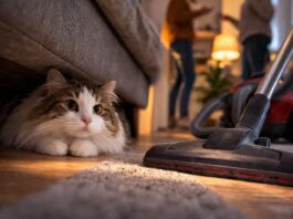 Rumori, aspirapolvere, ospiti: perché il gatto va in ansia perché il gatto va in ansia