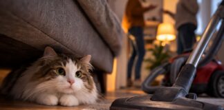 Rumori, aspirapolvere, ospiti: perché il gatto va in ansia perché il gatto va in ansia