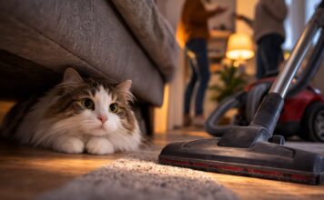 Rumori, aspirapolvere, ospiti: perché il gatto va in ansia perché il gatto va in ansia